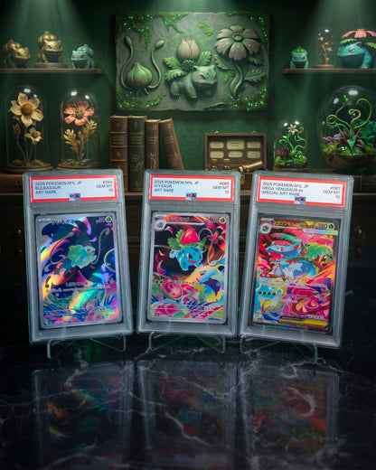Bulbasaur + Ivysaur + Venusaur M1L [SEQUENTIAL] PSA 10