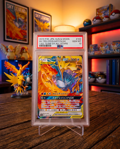 Moltres & Zapdos & Articuno GX #44 PSA 10