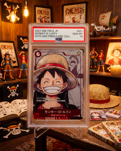 Monkey D. Luffy 25th Anniversary #001 PSA 10