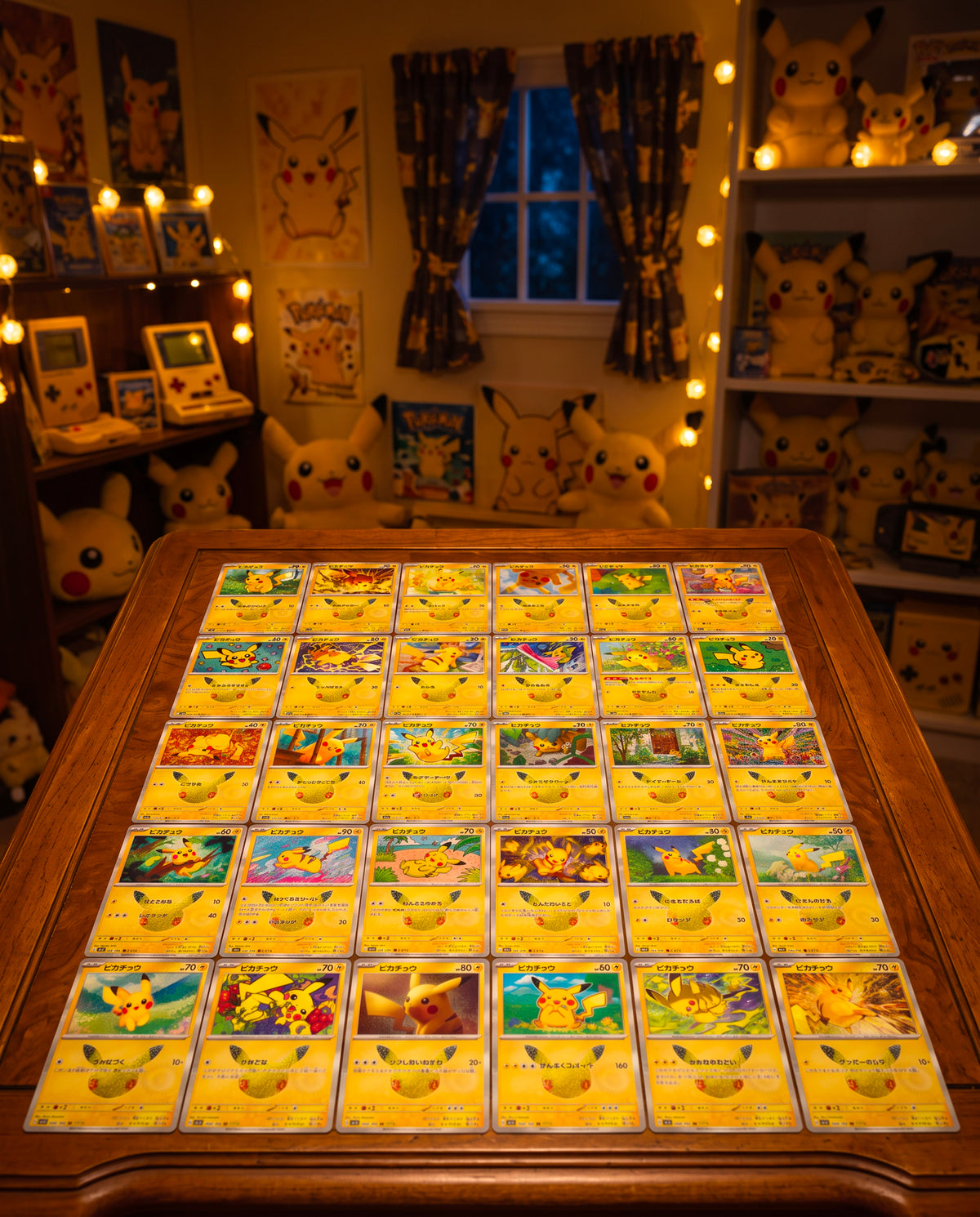 Set completo 30 Pikachu Anniversary JAP