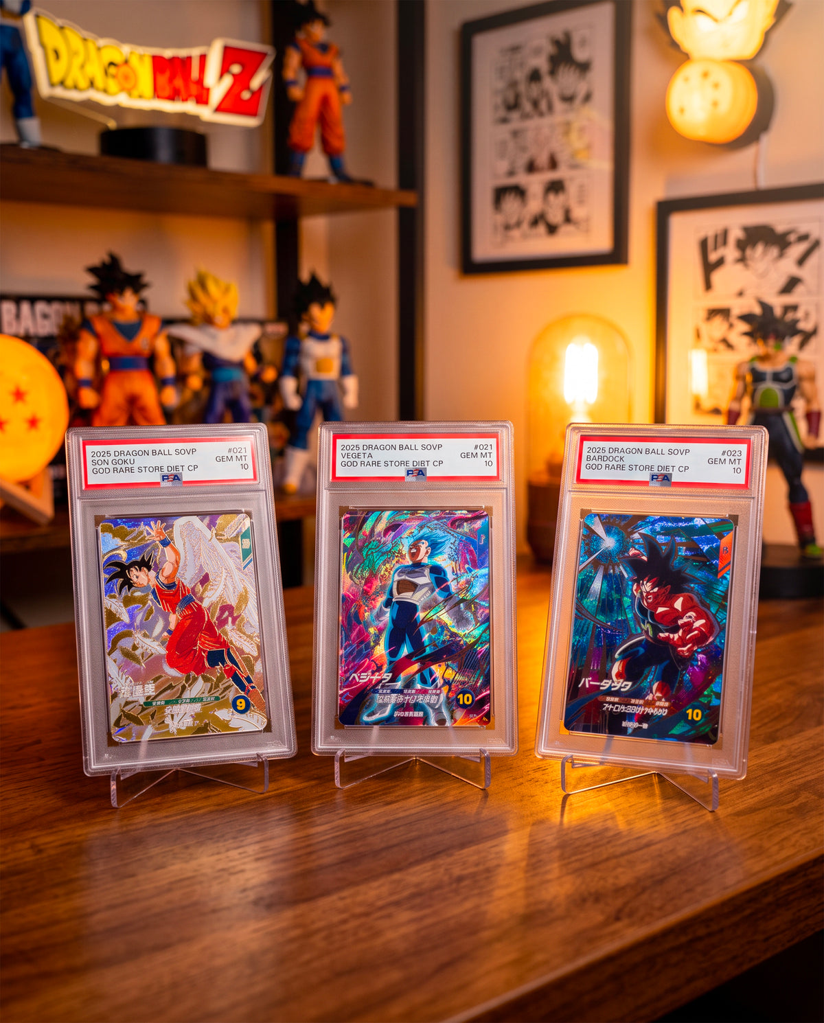 Dragon Ball SDVP Son Goku - Vegeta - Bardock PSA 10 [SEQUENTIAL]